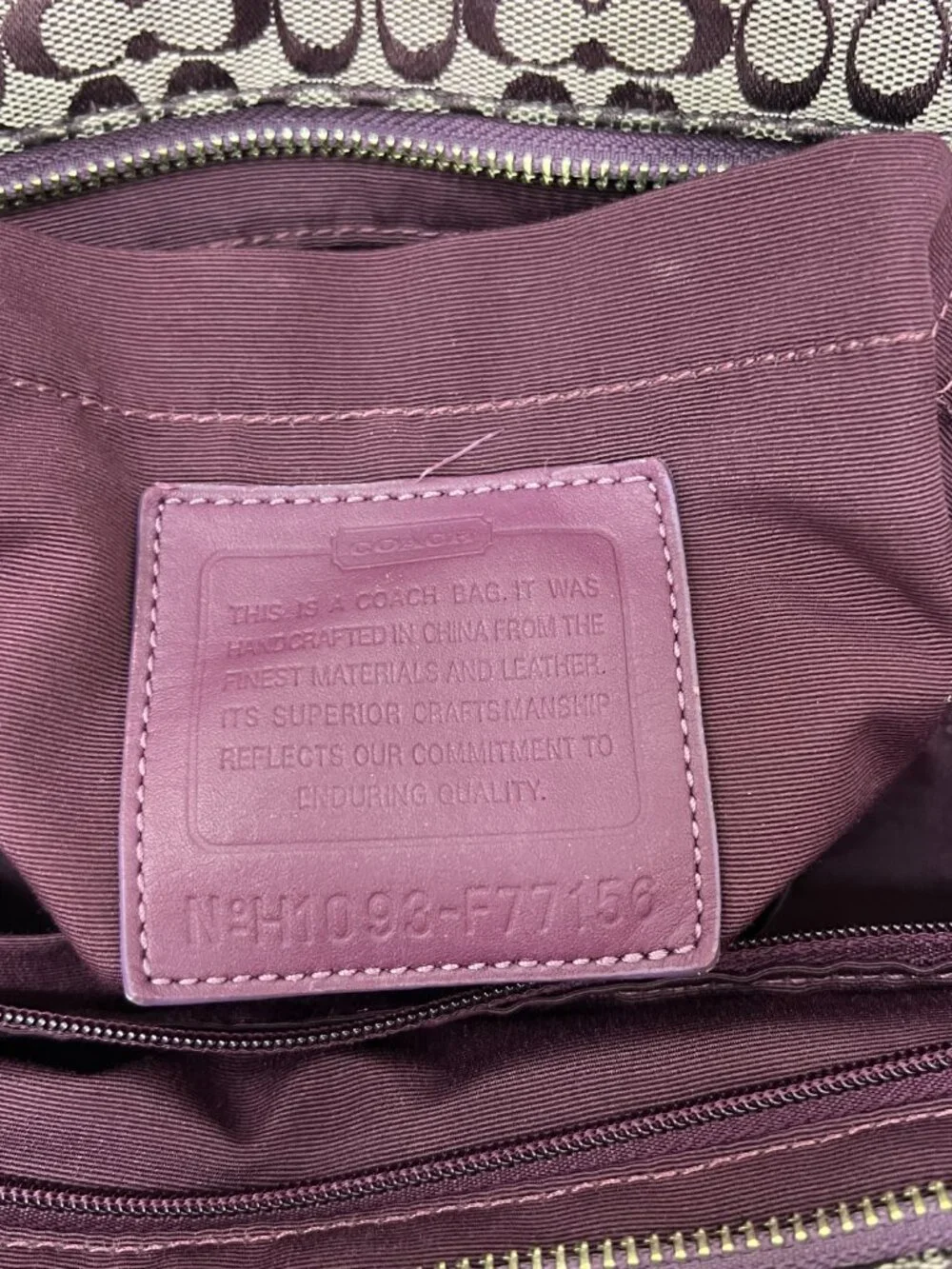Coach purple voyager